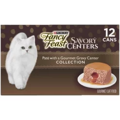 Purina Fancy Feast Savory Centers Paté Collection Gourmet With Chicken, Beef, Tuna, Salmon And Seafood Wet Cat Food - 3oz/12ct Variety Pack -BlueBuffalo Sales Store GUEST f23a2768 0c8c 4c06 bf03 001a32a52268