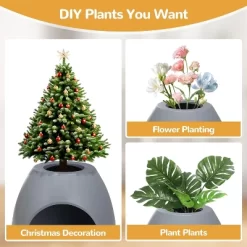 Sandinrayli 8-in-1 Eggloa6 Hidden Cat Litter Box Enclosure Planter, Grey -BlueBuffalo Sales Store GUEST f29080fd 9f28 4557 88e2 35380e8084ed