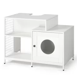Cat Litter Box Enclosure, 2 In 1 Sink Vanity Cabinet With Hidden Litter Box, Hidden Litter Pet Washroom With Divider, Indoor Cat House For Litter Box -BlueBuffalo Sales Store GUEST f3724e31 485c 4cfe b482 336616ceec06