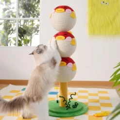 Cute Puffer Fish-Shaped Cat Climbing Frame, Three-tier Climbing Tower Indoor Cat Scratching Post Climbing Frame With Vertical Claw Interactive Cat Toy -BlueBuffalo Sales Store GUEST f3af2ab0 1f23 483c 98d5 bfa2a4e67d8d