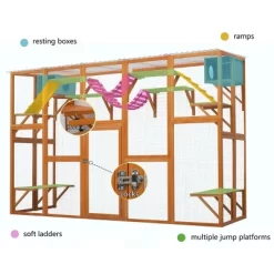 118" Outdoor Cat Enclosure With Shelves And Ramps, Large Cat Patio Playground With Roof, Cat Cage With FREE House-The Pop Home 11 118" Outdoor Cat Enclosure With Shelves And Ramps, Large Cat Patio Playground With Roof, Cat Cage With FREE House-The Pop Home -BlueBuffalo Sales Store GUEST f44f12d0 766f 43c6 aa58 8e96fe2c4236