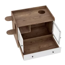 YOOCOZZ Cat Litter Box Enclosure, With Drawer And Stairs, Used For Bedroom, Cat Cabinet Side Table For Living Room -BlueBuffalo Sales Store GUEST f49fa25d 9d62 48f7 98e7 7a3ad08f0af5 1