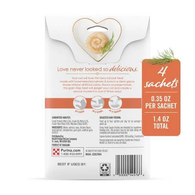 Fancy Feast Seafood Flavor Savory Puree Naturals Cat Treats - 1.4oz/4ct 6 Fancy Feast Seafood Flavor Savory Puree Naturals Cat Treats - 1.4oz/4ct - Image 6