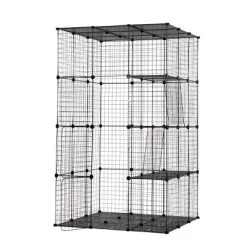 AZL1 Life Concept Pet Crates And Houses 3-Tier Cat Cage With Vertical Platforms And Secure Metal Mesh For Indoor Outdoor Use, Black, 42"*42"*72" 7 AZL1 Life Concept Pet Crates And Houses 3-Tier Cat Cage With Vertical Platforms And Secure Metal Mesh For Indoor Outdoor Use, Black, 42"*42"*72" -BlueBuffalo Sales Store GUEST f676e6af 0d4d 47d7 8dbc 7a471142fa3c
