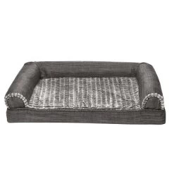FurHaven Luxe Fur & Performance Linen Cooling Gel Sofa Dog Bed -BlueBuffalo Sales Store GUEST f702153e 24b8 4369 927e 5a9588646df1 1