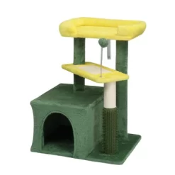 Karl Home 27.5 Inch Green Multi-level Cat Tower With Cat Scratching Post And Pad -BlueBuffalo Sales Store GUEST f7213d49 0726 4fdf b27b 3d2ffc4172ad