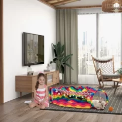 DOMETOUR Cat Tunnel Bed With Hanging Toys Cats Toy For Indoor Colorful -BlueBuffalo Sales Store GUEST f79f24b5 b51c 448a 917d fae2393fec32