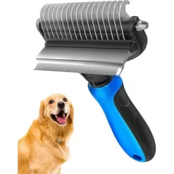 BABYYER 2 In 1 Design Undercoat Rake And Deshedding Tool For Dogs And Cats - Dematting Comb For Long Hair Pets, Grooming Brush To Clear Mats -BlueBuffalo Sales Store GUEST f7abe6a6 983a 46b9 ba7d 1d1d715f3b2d