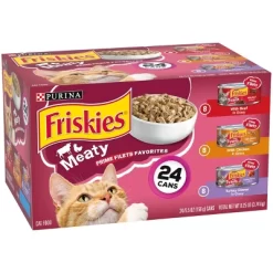 Purina Friskies Meaty Prime Filets Favorites With Chicken, Beef And Turkey Flavor Wet Cat Food - 5.5oz/24ct Variety Pack -BlueBuffalo Sales Store GUEST f7f70169 6f3a 4c74 a5fb ed57111669b0