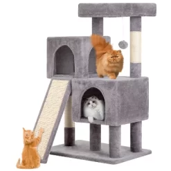 FDW 3-Tier Cat Tree 36 Inches Cat Tower For Indoor Cats Cat Scratcher Cat Condo With Plush Condos Sisal Scratching Posts And Hanging Toy -BlueBuffalo Sales Store GUEST f948ace5 3e2e 4ab8 8c58 bbfb465c0f27