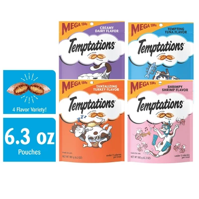 Temptations Shrimp, Milk, Tuna And Turkey Flavor Classic Crunchy And Soft Variety Pack Cat Treats - 37.95oz/6ct 9 Temptations Shrimp, Milk, Tuna And Turkey Flavor Classic Crunchy And Soft Variety Pack Cat Treats - 37.95oz/6ct - Image 9