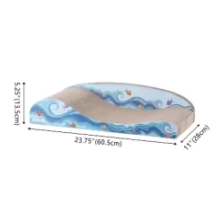 THE LICKER STORE Kokomo Coastal Cardboard Lounge Bed Cat Scratcher With Catnip -BlueBuffalo Sales Store GUEST fb16ec54 acf9 450c b24f ce2e5f064915