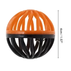 Unique Bargains Ball Shape Cat Teaser Toys Black Orange 1 Pc