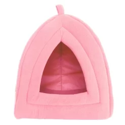 Cat House - Indoor Bed With Removable Foam Cushion - Pet Tent For Puppies, Rabbits, Guinea Pigs, Hedgehogs, And Other Small Animals By PETMAKER (Pink) -BlueBuffalo Sales Store GUEST fb70a30d 04fb 4277 96a0 9eba0c69e44c