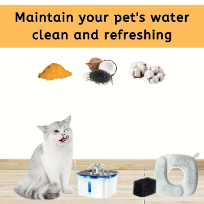Nispira Cat Water Fountain Filter Replacement Filters For Veken 67oz, 95oz, 135oz Automatic Pet Fountain Dog Water Dispenser, 12 Packs 4 Nispira Cat Water Fountain Filter Replacement Filters For Veken 67oz, 95oz, 135oz Automatic Pet Fountain Dog Water Dispenser, 12 Packs - Image 4