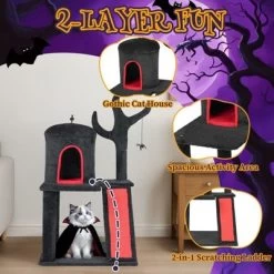 Karl Home 41 Inch Halloween Gothic 2-Tier Cat Tree -BlueBuffalo Sales Store GUEST fdafaa9f eb03 40f0 bf16 f974b9fcf1ed